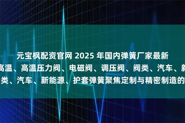 元宝枫配资官网 2025 年国内弹簧厂家最新推荐榜：扭力扳手、耐高温、高温压力阀、电磁阀、调压阀、阀类、汽车、新能源、护套弹簧聚焦定制与精密制造的实力企业甄选