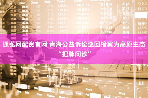 通弘网配资官网 青海公益诉讼巡回检察为高原生态“把脉问诊”